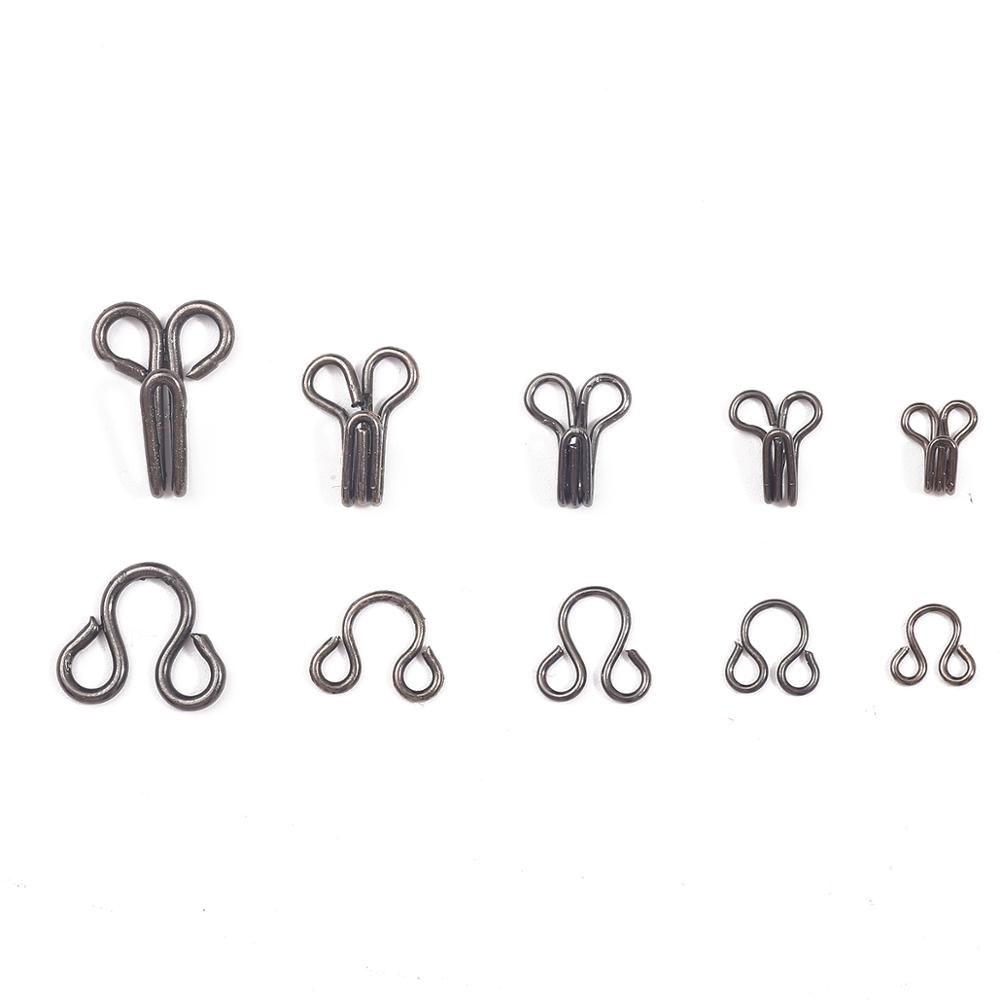 Hook Eye Fastener - 48 Uds hebilla de Metal botón
