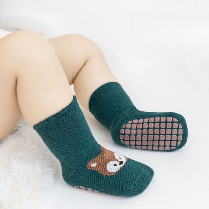 Gripper Foot Walking - Calcetines Antideslizantes para Bebé, de Algodón,