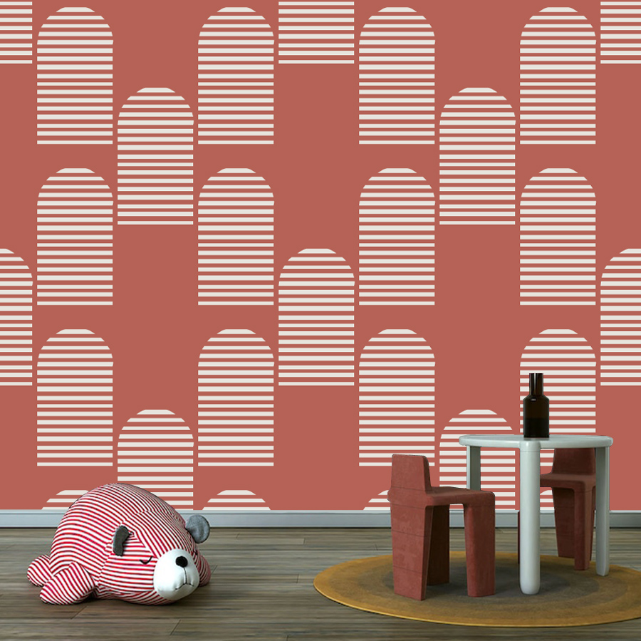 Century Textile & Sewing Supply By Owner - Mural Decorativo Minimalista Estilo Boho Moderno