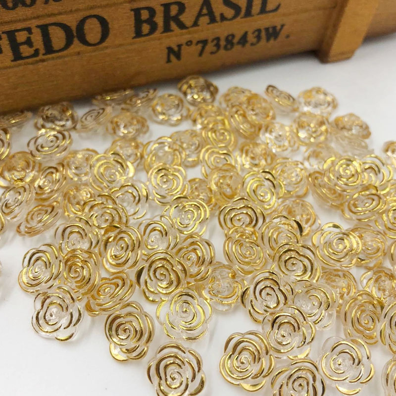 Button Hole Cutter - 50 Uds. Botones acrílicos de flor