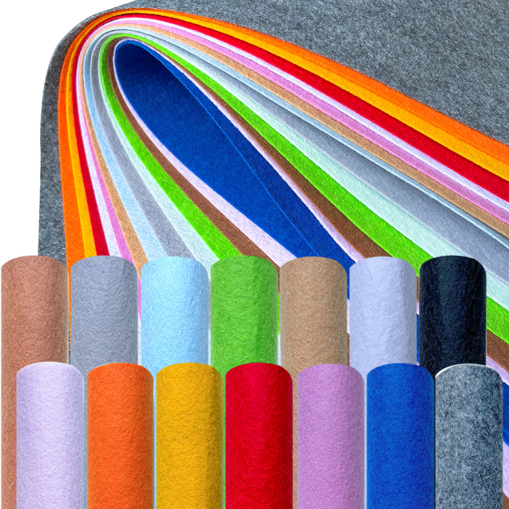 Sewing Textiles - Tela de fieltro de colores surtidos,