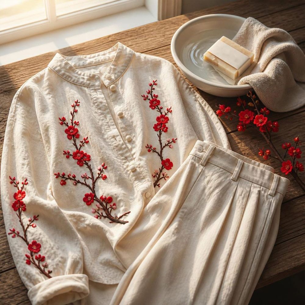 Sewing Textiles - Parches Termoadhesivos de Flor de Cerezo