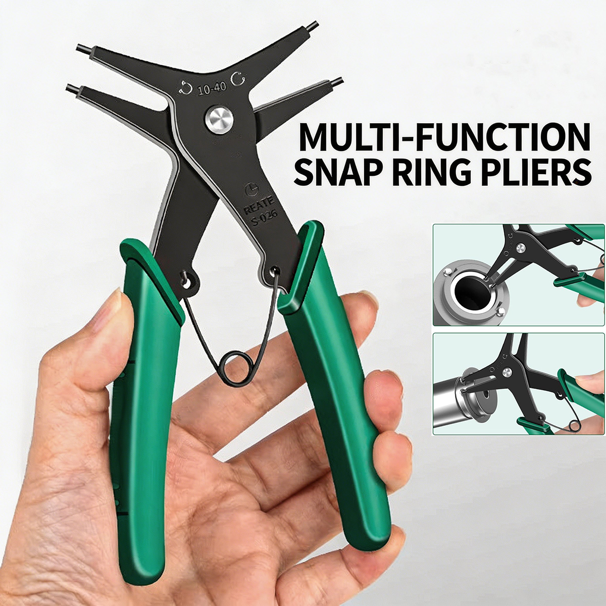 Snap Button Plier - Alicates para Anillos de Retención Internos