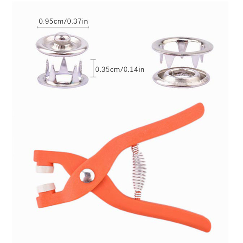 Snap Button Plier - 50/100 Uds. Botones Metálicos de Costura