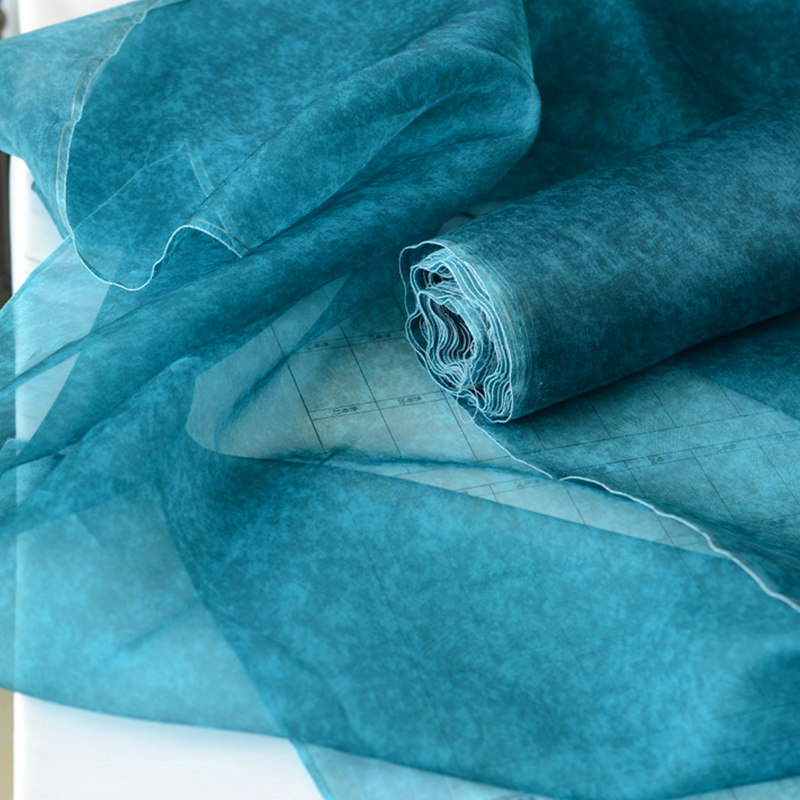 Tela de organza de seda con ef - Sewing Tie Dye reseña y precio