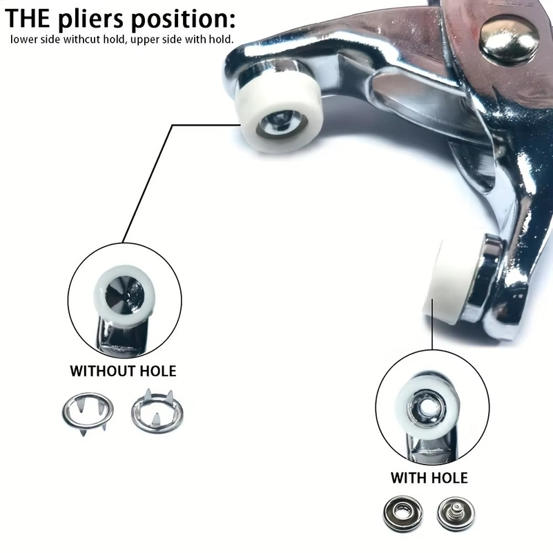 200 botones metálicos para cos - Snap Button Plier reseña y precio