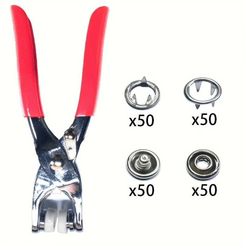 200 botones metálicos para cos - Snap Button Plier reseña y precio