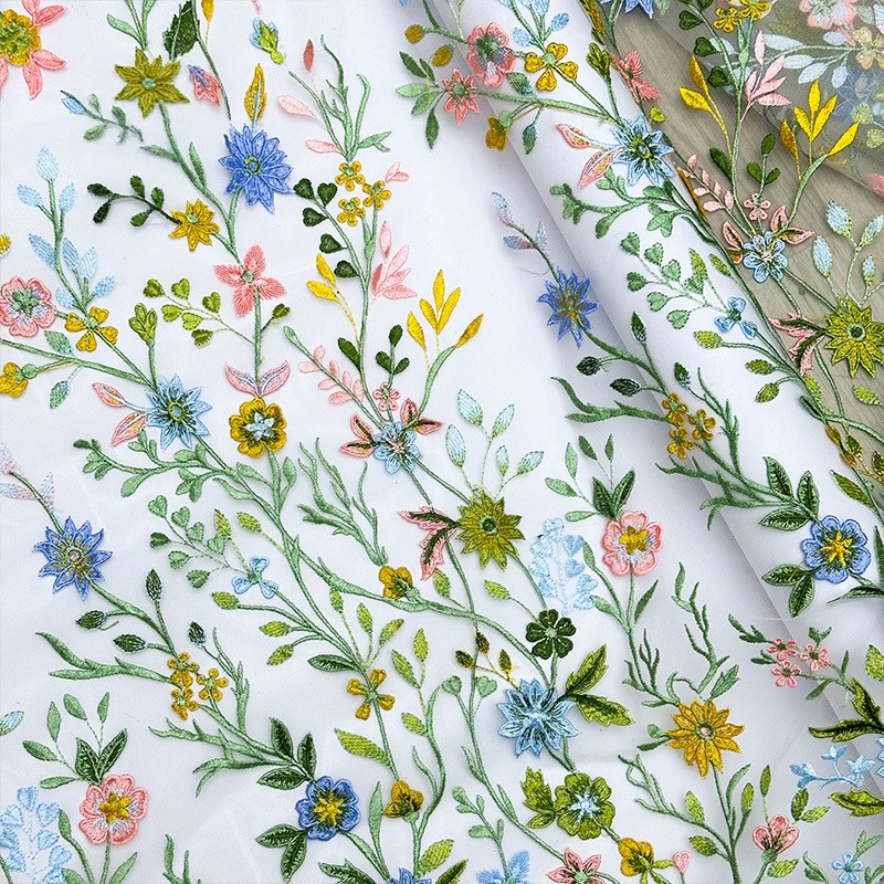 Tela de encaje de tul bordada  - Sewing Textiles reseña y precio
