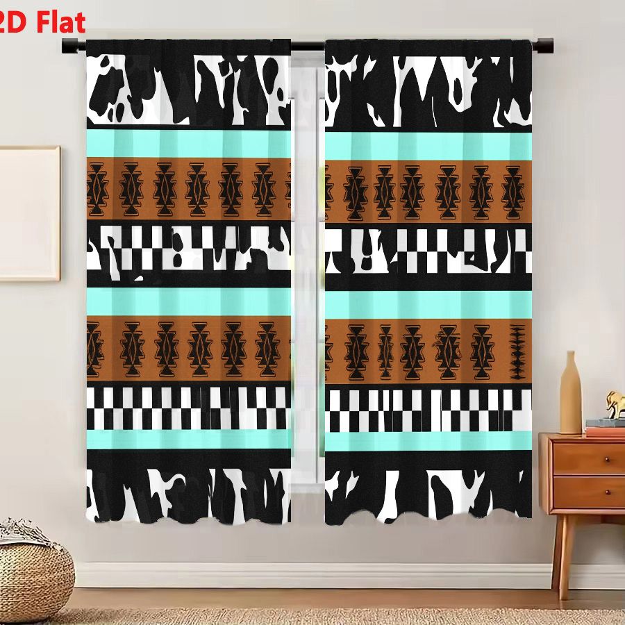 2 Cortinas con Patrón Tribal A - Century Textile & Sewing Supply By Owner reseña y precio