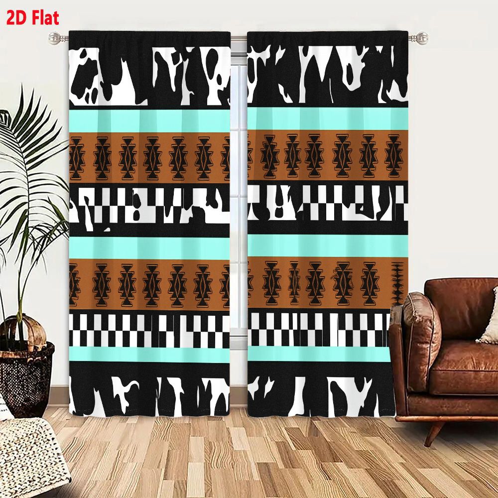 2 Cortinas con Patrón Tribal A - Century Textile & Sewing Supply By Owner reseña y precio