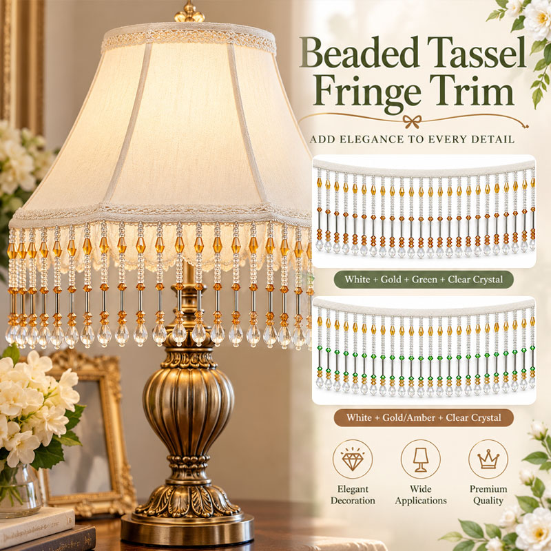 Adorno de borlas con cuentas d - Vintage Sewing Textile reseña y precio