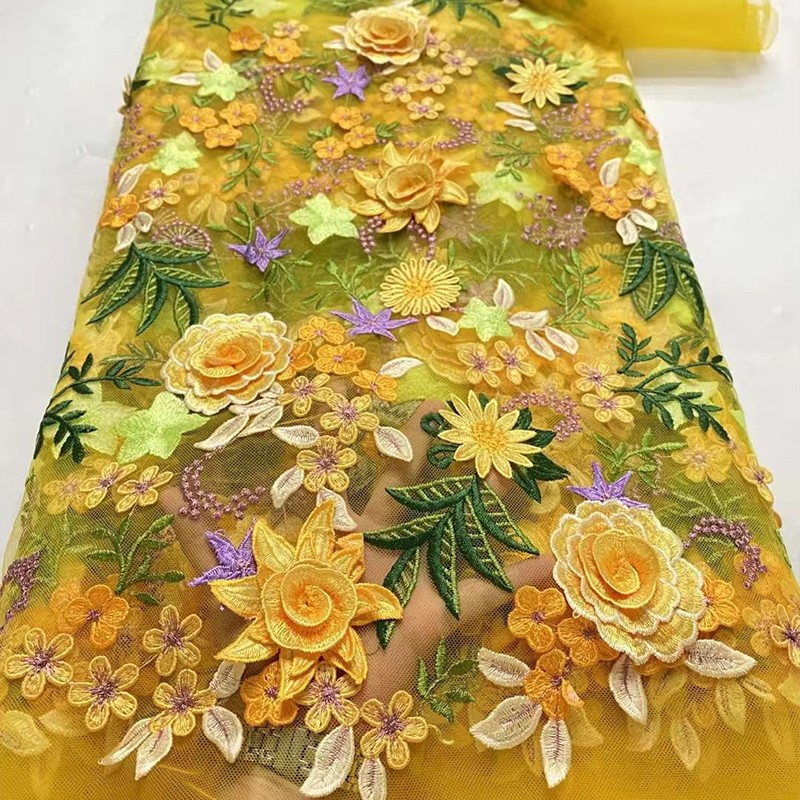Tela de tul bordada con flores - Sewing Textiles reseña y precio