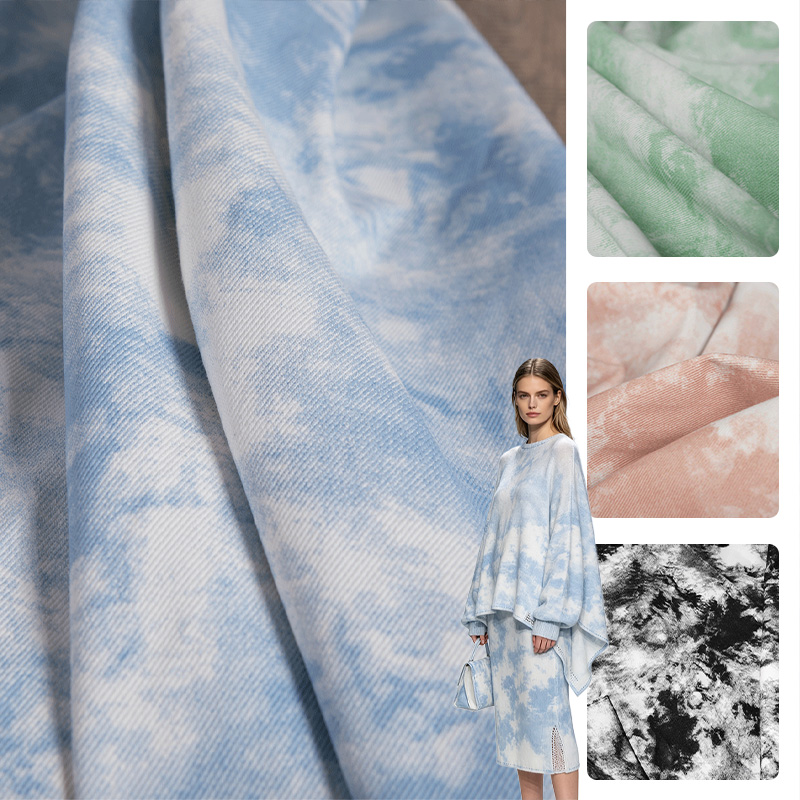 Tela de algodón azul teñida co - Sewing Tie Dye reseña y precio