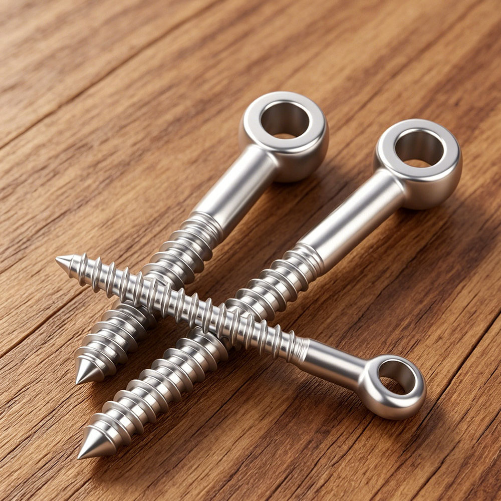 Tornillos de ojo de acero inox - Hook Eye Fastener reseña y precio