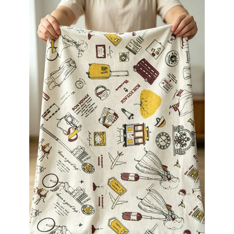 Tela de mezcla con estampado d - Sewing Textiles reseña y precio