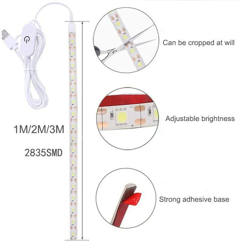 Tira de luces LED 2835, detecc - Hem Tape Fusible reseña y precio