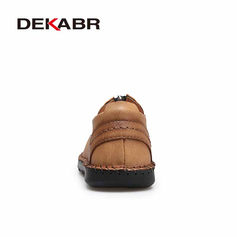 DEKABR, calzado casual de cuer - Sewing Front Zipper reseña y precio