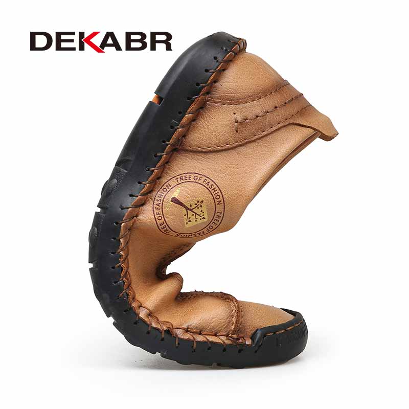 DEKABR, calzado casual de cuer - Sewing Front Zipper reseña y precio